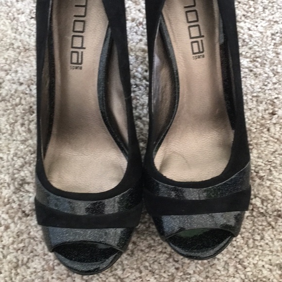 Moda Black Open Toe high heels - Picture 3 of 4